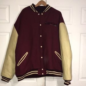 Unisex NFL 49’ers Embellished Varsity Jacket 5X Big & Tall San Francisco